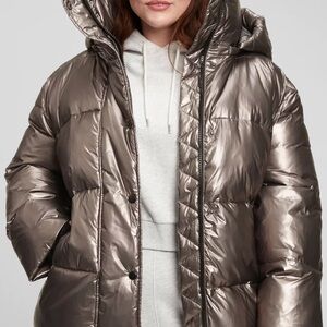 LA Coalition Metallic Puffer Jacket